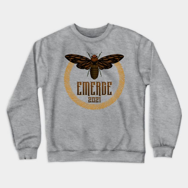 EMERGE 2021 Cicada Crewneck Sweatshirt by SunGraphicsLab